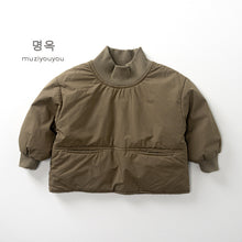 將圖片載入圖庫檢視器 25225SE-冬季韓版雙口袋套頭輕棉服上衣
