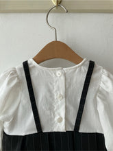 將圖片載入圖庫檢視器 Y9581LS-春季女寶假兩件裙式連身包屁衣&amp;髮式&amp;兩件套
