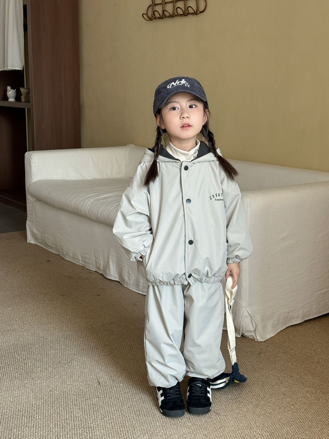 DZ250665TG-秋冬季加絨衝鋒衣兩件套