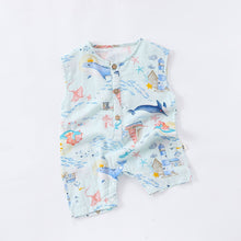 將圖片載入圖庫檢視器 D24422LS-夏季純棉無袖背心爬服
