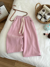 將圖片載入圖庫檢視器 2025D299PA-秋冬季百搭休閒寬鬆加絨收腳長褲
