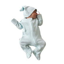 將圖片載入圖庫檢視器 Y95132LS-秋冬包腳連身衣｜華夫格斜襟款
