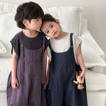 Load image into Gallery viewer, 25X46LS-夏季｜棉布純色｜背帶燈籠褲
