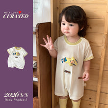 將圖片載入圖庫檢視器 622012LS-夏季｜立體卡通｜男童短袖連身哈衣

