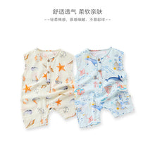 將圖片載入圖庫檢視器 D24422LS-夏季純棉無袖背心爬服
