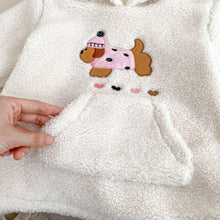 Load image into Gallery viewer, H10656TG-冬季加厚連帽上衣&amp;條紋絨褲
