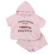 將圖片載入圖庫檢視器 XZ260881TG-夏季連帽運動套裝
