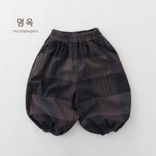 將圖片載入圖庫檢視器 26131SE-夏季｜復古格子｜束腳防蚊燈籠褲
