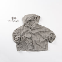 將圖片載入圖庫檢視器 25091SE-夏季韓系薄款兒童防曬連帽外套
