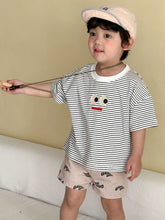 將圖片載入圖庫檢視器 XX260779SE-夏季純棉條紋短袖上衣
