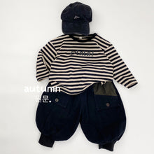 將圖片載入圖庫檢視器 1572SE秋季印花條紋長袖上衣
