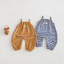 Load image into Gallery viewer, ZCK6182LS-春季寶寶條紋連身褲
