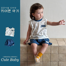 Load image into Gallery viewer, M627075TG-夏季｜純棉背心｜短褲套裝
