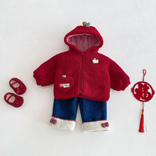 將圖片載入圖庫檢視器 ZDW5707SE-冬季可愛連帽中國風加厚棉服
