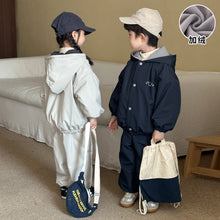 Load image into Gallery viewer, DZ250665TG-秋冬季加絨衝鋒衣兩件套
