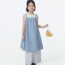 Load image into Gallery viewer, BB2609PCW-夏季｜藍格紋｜吊帶連衣裙
