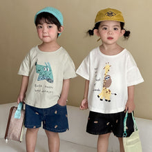 將圖片載入圖庫檢視器 XX260704SE-夏季純棉卡通短袖上衣
