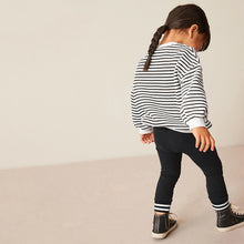 Load image into Gallery viewer, G20065TG-Autumn European and American striped long-sleeved cute bee top + trousers children&#39;s suit 
