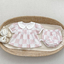 Load image into Gallery viewer, H10688LS-夏季｜碎花娃娃領｜包屁衣
