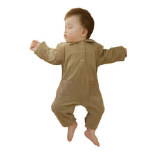 Load image into Gallery viewer, D25272LS-秋季翻領螺紋爬服
