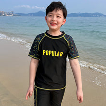 Load image into Gallery viewer, 70904TG-夏季韓版中大童分體短袖速乾泳裝
