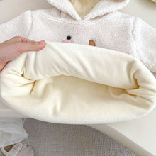 Load image into Gallery viewer, H10656TG-冬季加厚連帽上衣&amp;條紋絨褲
