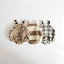 將圖片載入圖庫檢視器 Y95124LS-冬季毛絨連身衣｜印花背帶爬服
