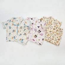 將圖片載入圖庫檢視器 626069TG-夏季｜純棉空調服｜兒童短袖家居服組
