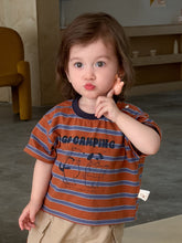 將圖片載入圖庫檢視器 M627050TG-夏季｜條紋工裝｜短褲套裝
