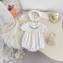 Load image into Gallery viewer, H10769LS-夏季｜兔子刺繡｜短袖包屁衣
