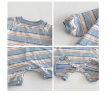 Load image into Gallery viewer, ZCL6183LS-春季條紋長袖連體爬服
