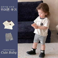 將圖片載入圖庫檢視器 M627003TG-夏季｜星星上衣｜短褲套裝
