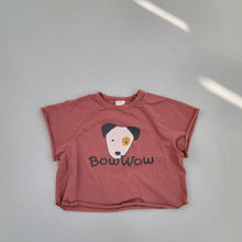 Load image into Gallery viewer, 24084SE-Summer Korean style dog print short-sleeved top
