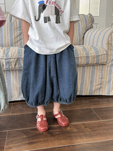 Load image into Gallery viewer, 25X03PA-夏季｜純色牛仔｜寬鬆七分褲
