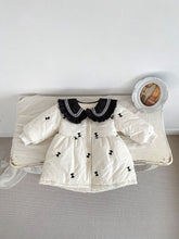 將圖片載入圖庫檢視器 H10018SE-冬季夾棉花邊翻領外套（長款加厚）
