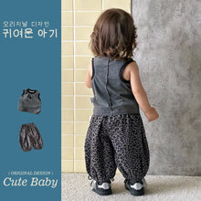 將圖片載入圖庫檢視器 M627176TG-夏季｜豹紋防蚊｜短褲套裝
