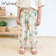 將圖片載入圖庫檢視器 113033PA-夏季女童鬆緊腰防蚊長褲
