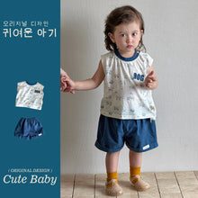 Load image into Gallery viewer, M627075TG-夏季｜純棉背心｜短褲套裝
