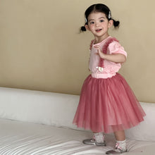 將圖片載入圖庫檢視器 XZ260906TG-夏季短袖紗裙兩件套裝
