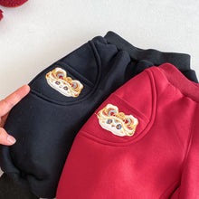 將圖片載入圖庫檢視器 ZDK5665PA-冬季刺繡流蘇中國風加絨加厚長褲
