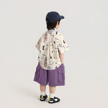 Load image into Gallery viewer, S129SE-夏日滿印純棉短袖襯衫
