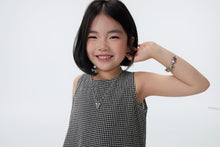 Load image into Gallery viewer, BB2607PCW-夏季｜格紋拼接｜無袖連衣裙
