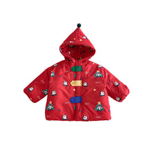 將圖片載入圖庫檢視器 ZDW5622SE-冬季熊貓撞色加厚夾棉外套
