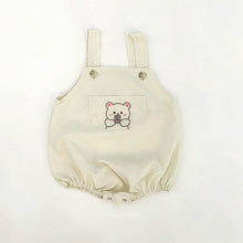 將圖片載入圖庫檢視器 Y9362LS-夏季繡花公仔嬰兒吊帶包屁衣
