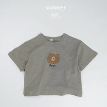 將圖片載入圖庫檢視器 1530SE-夏裝兒童熊熊半袖t
