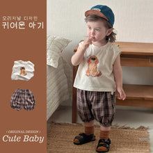 Load image into Gallery viewer, M627035TG-夏季｜卡通無袖｜短褲套裝
