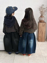 Load image into Gallery viewer, 25D46SE-冬季加絨條紋衛衣｜連帽保暖上衣
