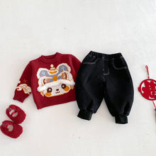 將圖片載入圖庫檢視器 ZDK5674PA-冬季韓版加絨束腳休閒牛仔褲
