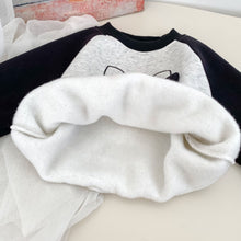 將圖片載入圖庫檢視器 H10639TG-冬季貓咪加絨加厚衛衣&amp;條紋褲
