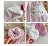 Load image into Gallery viewer, ZDW5266SE-冬季加厚毛毛連帽棉服外套
